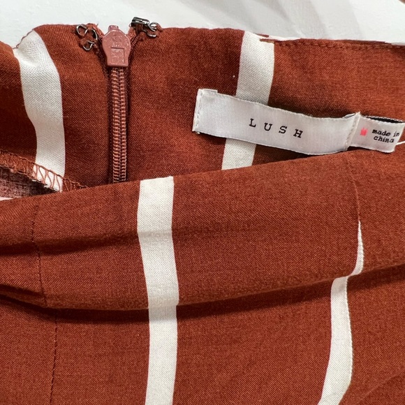 LUSH Brown & White Striped Dress Pants - Picture 3 of 4